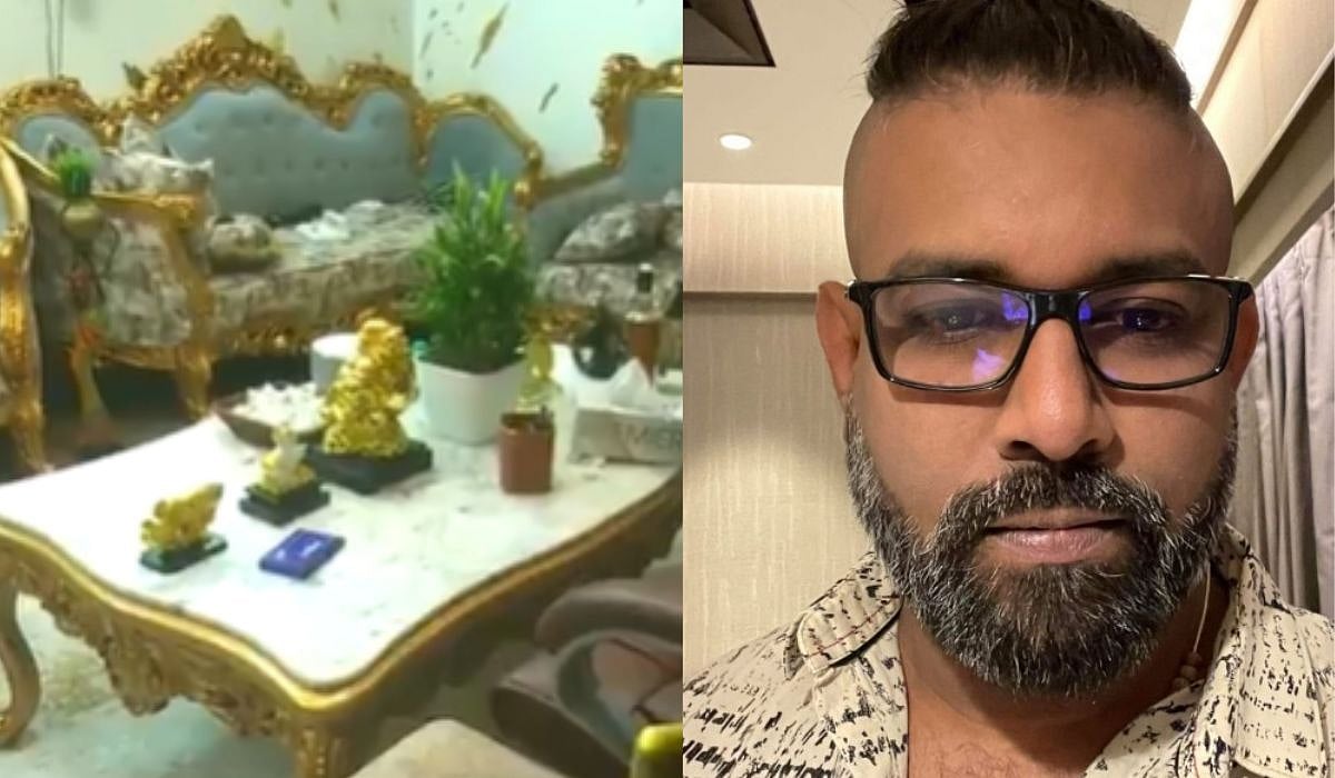 Left: Residence of fraudster Rohan Saldana
Right:Rohan Saldana   | X