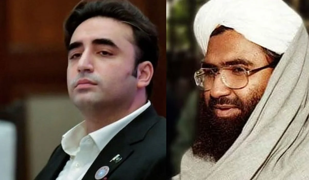 Left: Pakistani Foreign Minister Bilawal Bhutto
Right: UN-designated terrorist Masood Azhar | X