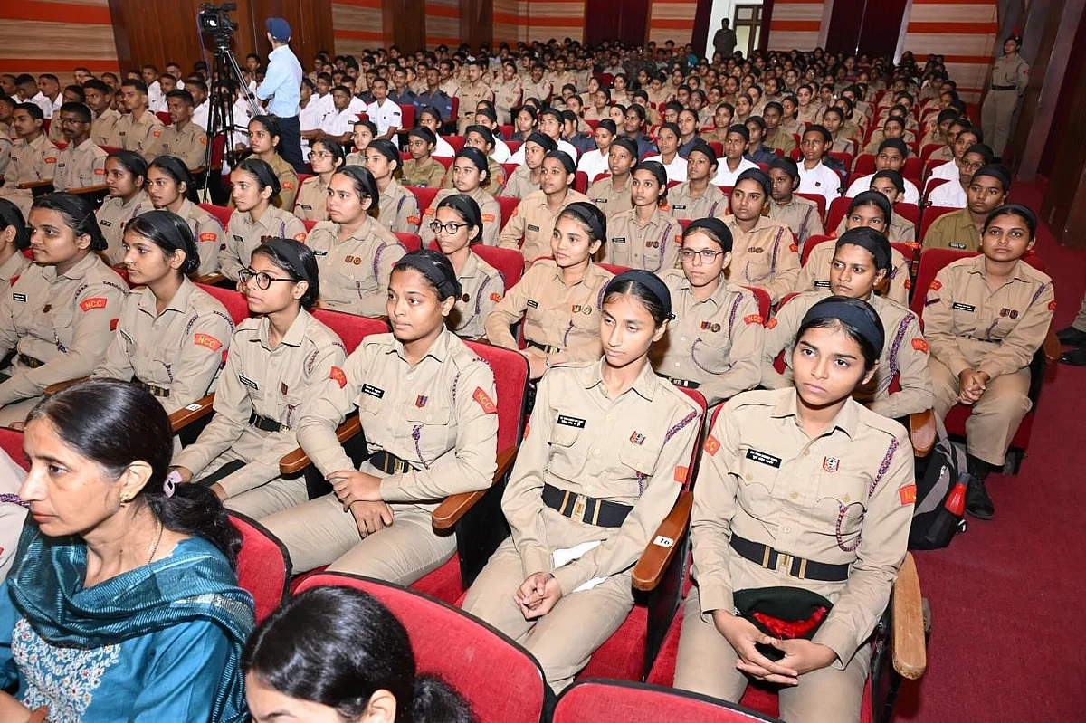 A sea of commitment and discipline: over 600 NCC cadets gathered with unwavering focus, ready to lead the green revolution and champion the cause of sustainability