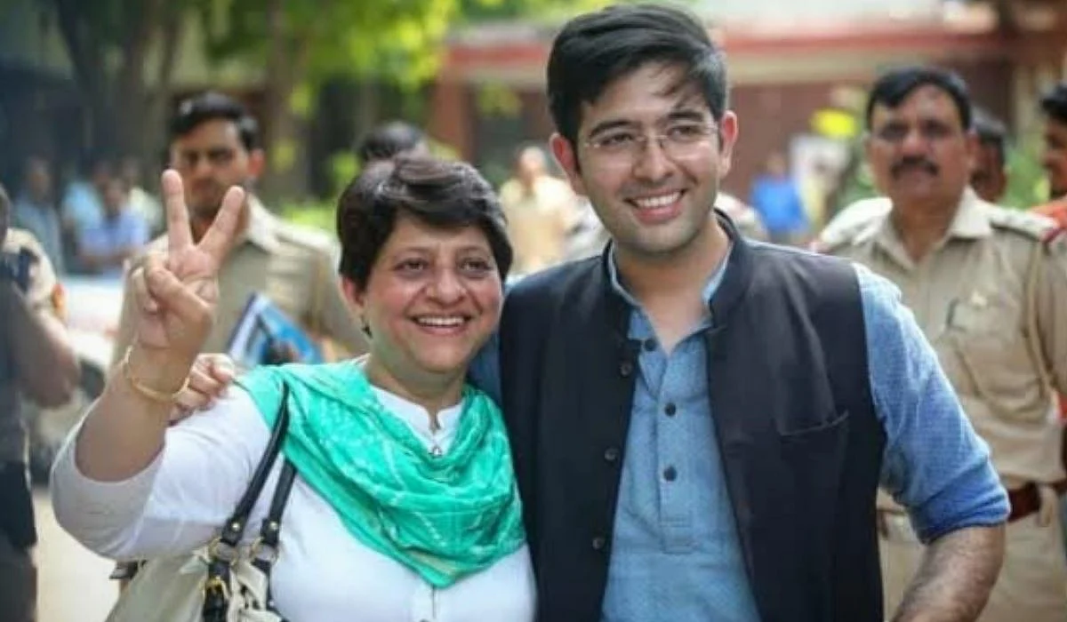 Raghav Chadha with his mother | Instagram/@raghavchadha88