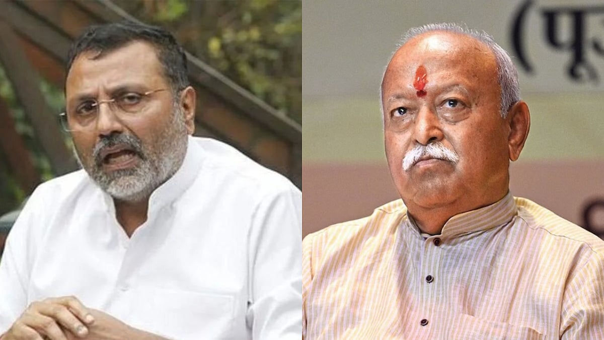 Sangh-BJP Rift Deepens: Nishikant Dubey Counters RSS Chief Mohan Bhagwat’s 75-Year Remark, Backs PM Modi Beyond 2025