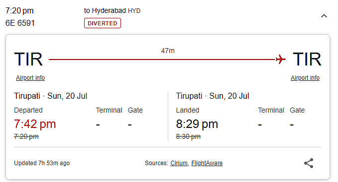 Flight schedule