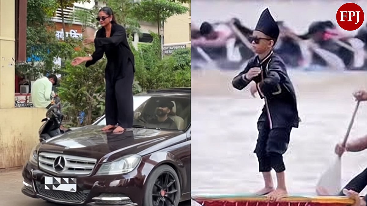 Navi Mumbai: Woman’s Viral Video Of 'Aura Farming' Dance On Moving Mercedes Car Raises Safety Concerns