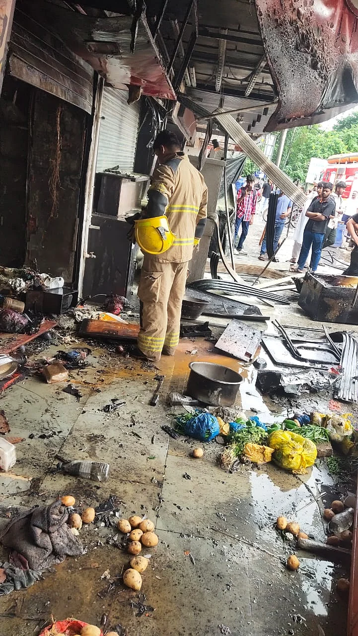 Fire At Kharghar Fast-Food Shop Near Railway Station Doused Swiftly