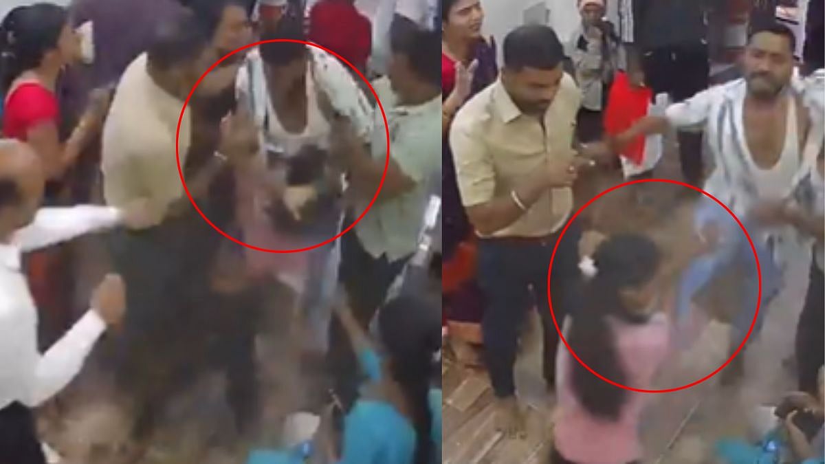 Caught On Camera: Kalyan Hospital Receptionist Brutally Kicked, Punched by Drunk Man After She Refused To Let Him In (VIDEO)