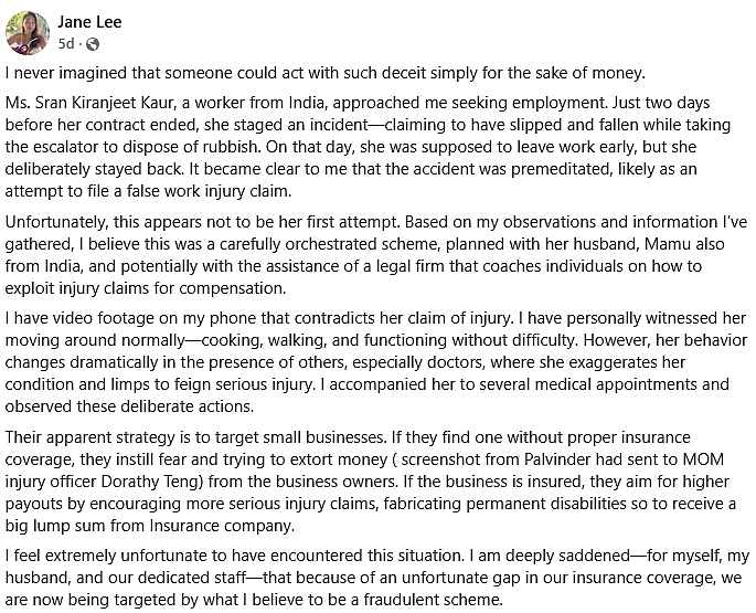 Jane Lee's post