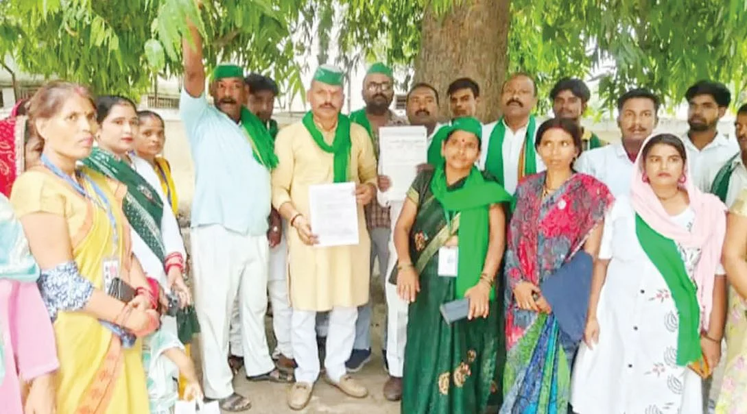 BKU Protests Outside Lucknow Police Office Over Alleged Inaction In Farmer, Women Attack Cases 