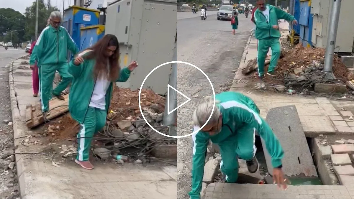 Bengaluru: Journalists Enact Sequence From Squid Games To Underline Hazardous Footpaths; WATCH VIDEO