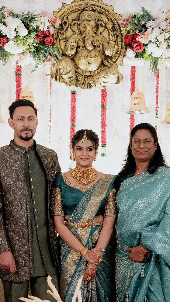 Inside PT Usha's Son Vignesh Ujjwal's Engagement With Krishna Asok