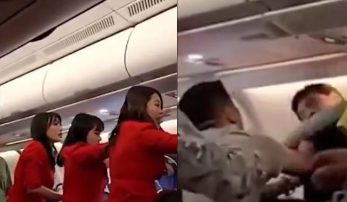 Brawl Erupts Mid-Air On AirAsia Flight From Kuala Lumpur To Chengdu After Man Calls Group Of Women...