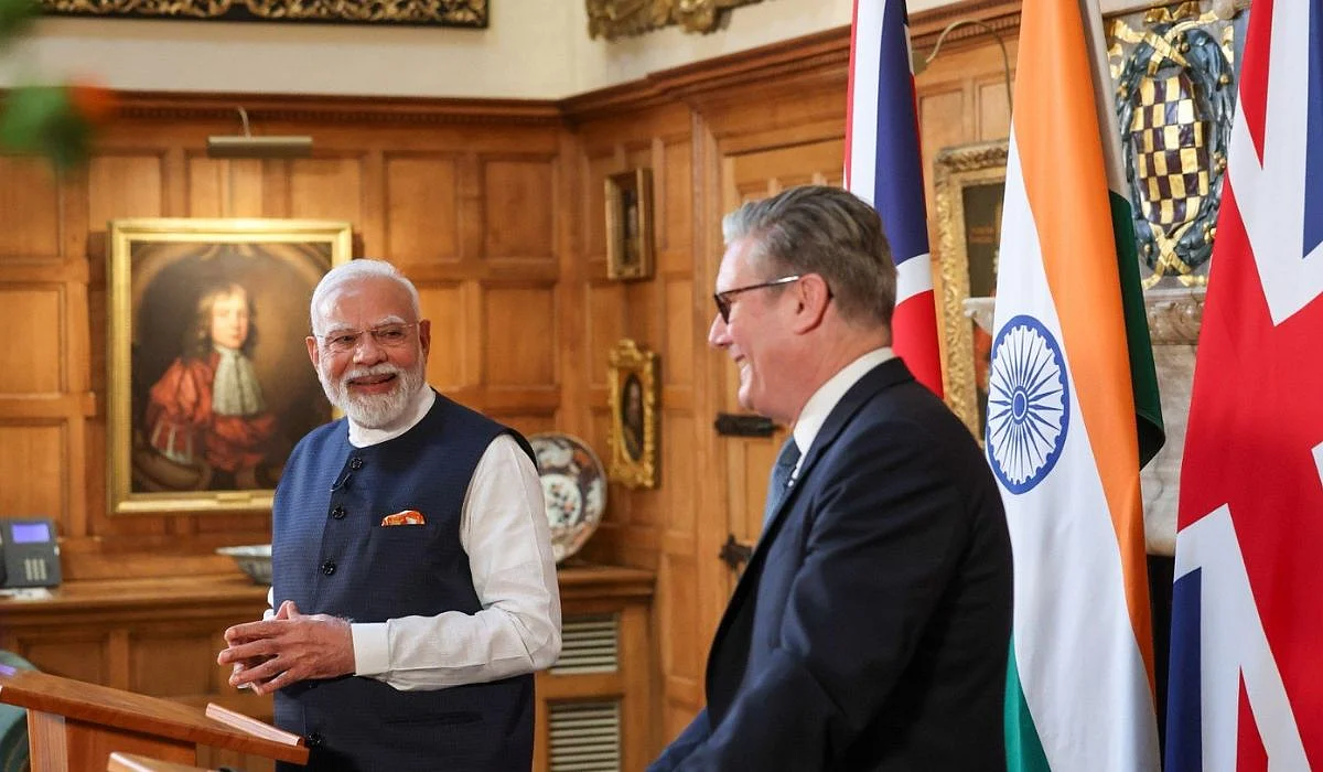 'Don't Bother, We Can Use English Words': PM Modi Calms Translator Struggling To Speak Hindi At Joint Presser In UK (VIDEO) 