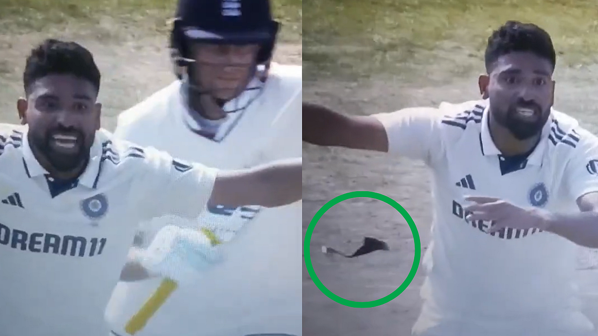 IND Vs ENG, 4th Test: Bizarre Scenes As Joe Root Accidentally Dislodges Mohammed Siraj's Fitness Band During Mid-Pitch Collision; Video 