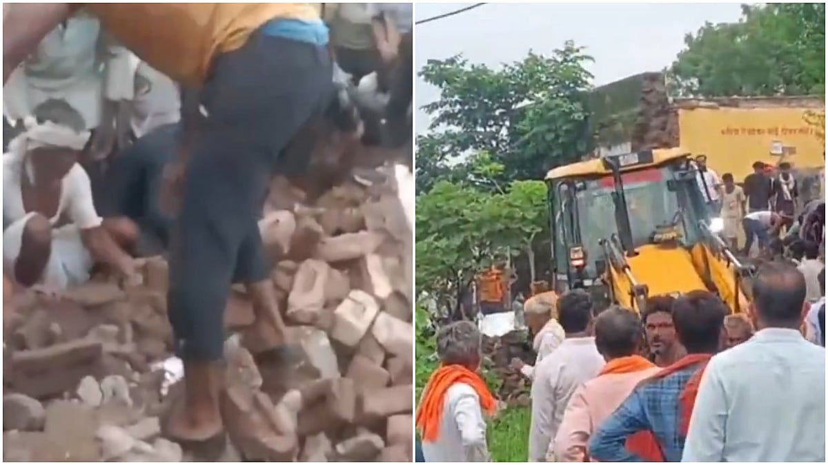 Rajasthan School Collapse: 6 Children Dead, Several Injured After Roof Of Primary School Crumbles In Jhalawar Amid Heavy Rains (VIDEO)