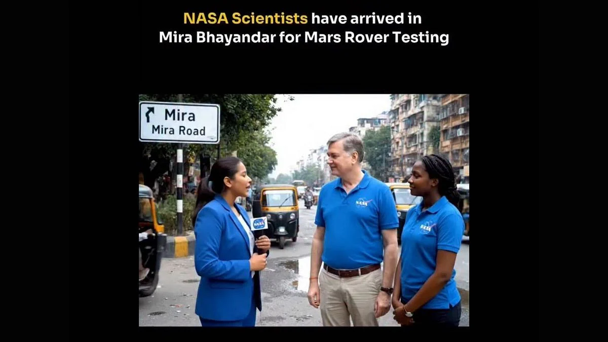 Viral AI Video Hilariously Highlights Mira-Bhayendar Pothole Crisis: “NASA Tests Mars Rover in Mira Road” 