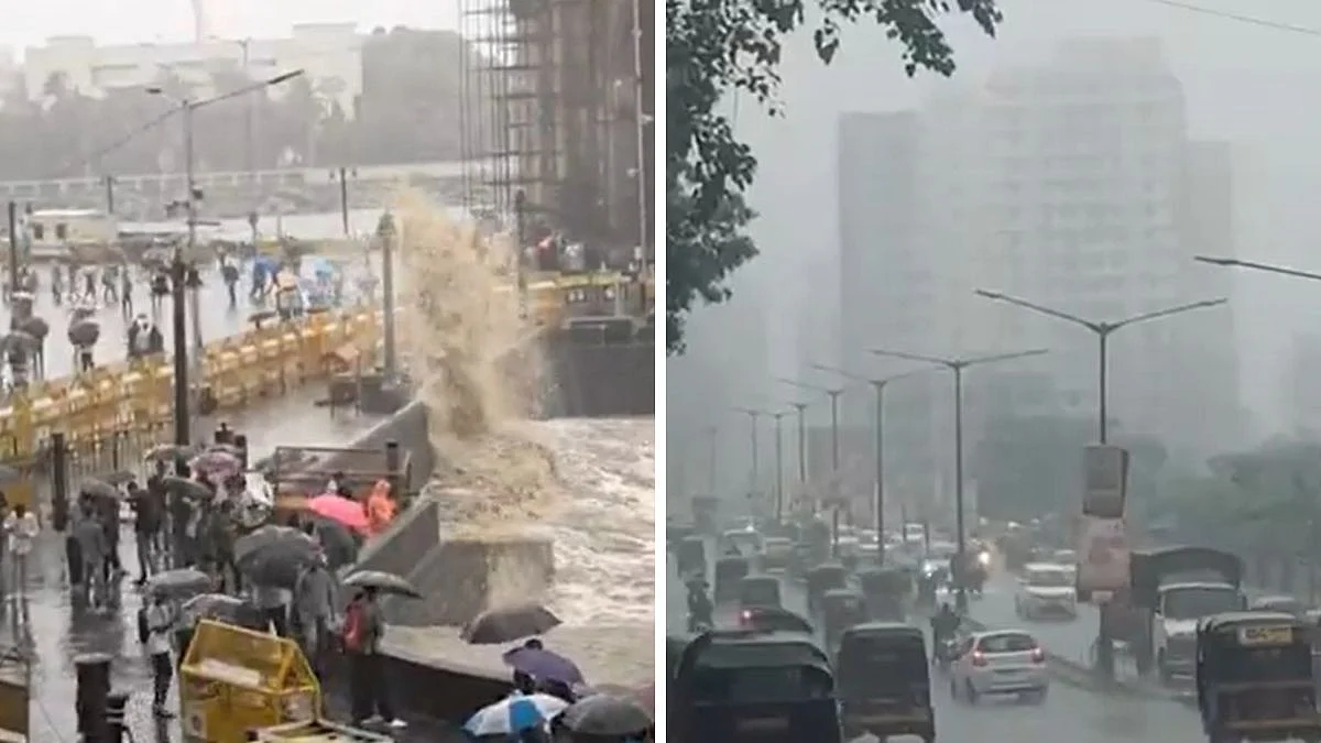 Mumbai Rains: High Tides Hit Gateway Of India, Vakola Flooded, Andheri Subway Closed; Check IMD Forecast, Warning, Police Advisory (Videos)