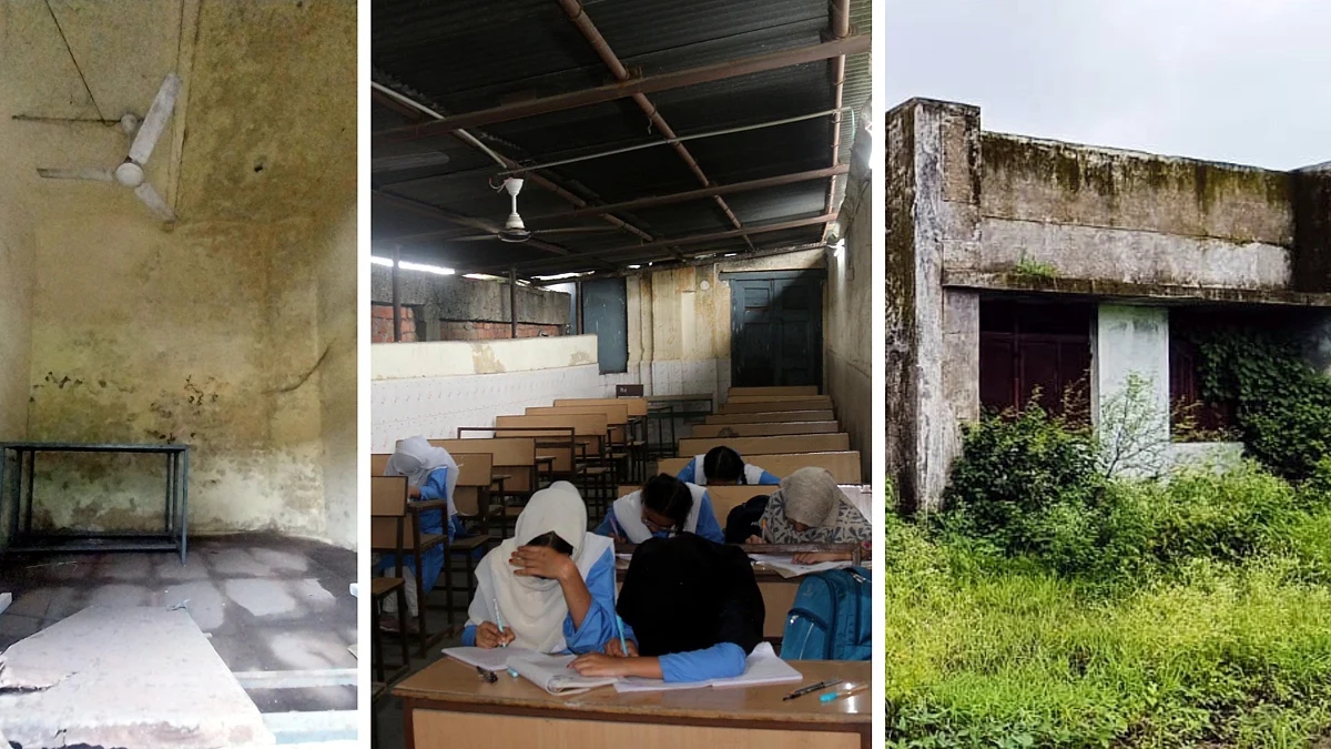 Bhopal: Crumbling Walls, Leaking Roofs, Falling Plasters, Yet Classes Continue