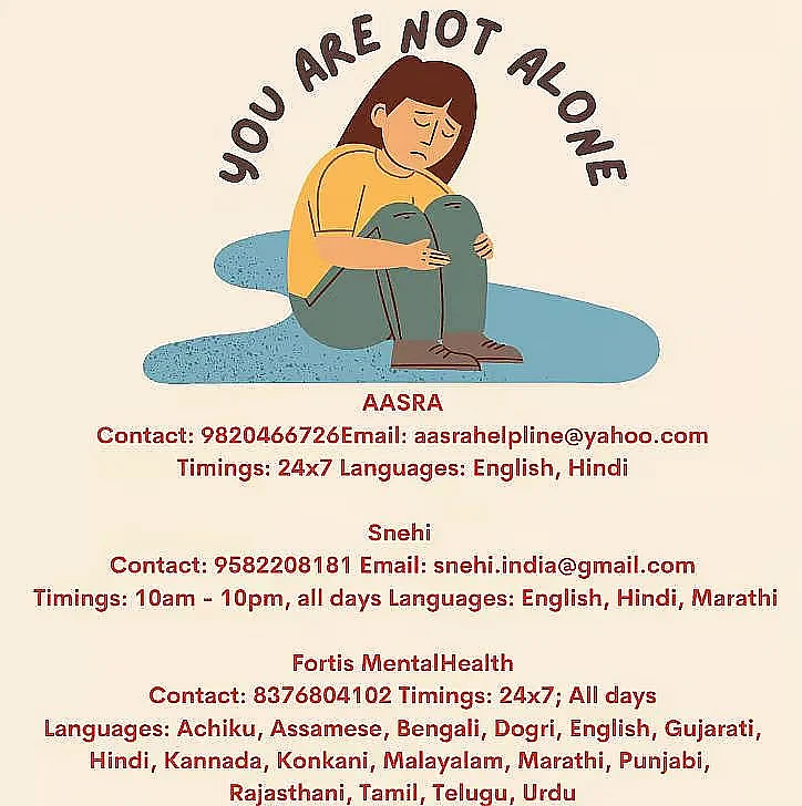 If you or anyone you know is struggling with suicidal thoughts, seek help here: