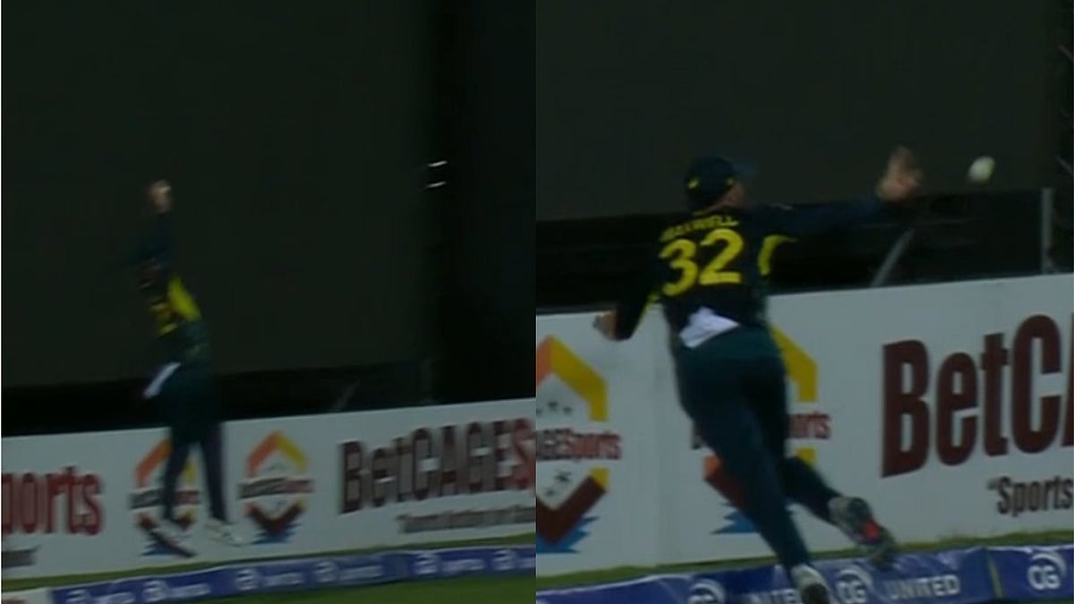 WI vs AUS 4th T20I: Glenn Maxwell Pulls Off Brilliant Relay Catch To Dismiss Romario Shepherd; Video