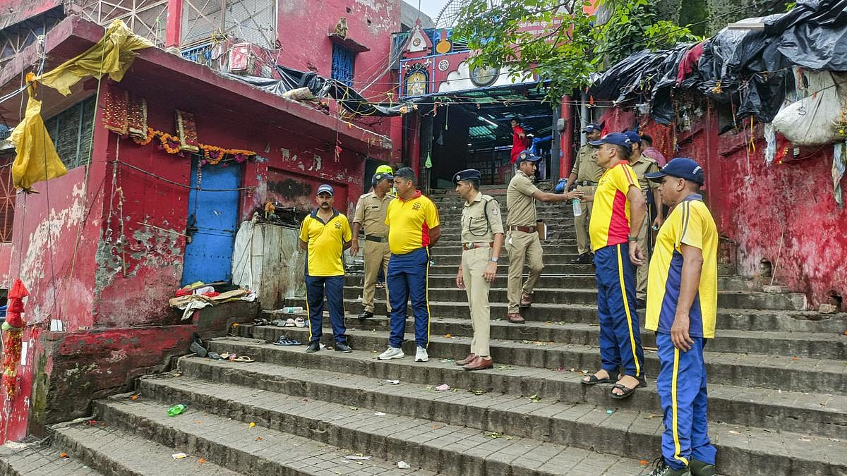 The Aam Aadmi Party (AAP) has expressed anguish over the tragic stampede at the Mansa Devi Temple in Haridwar. | PTI Photo