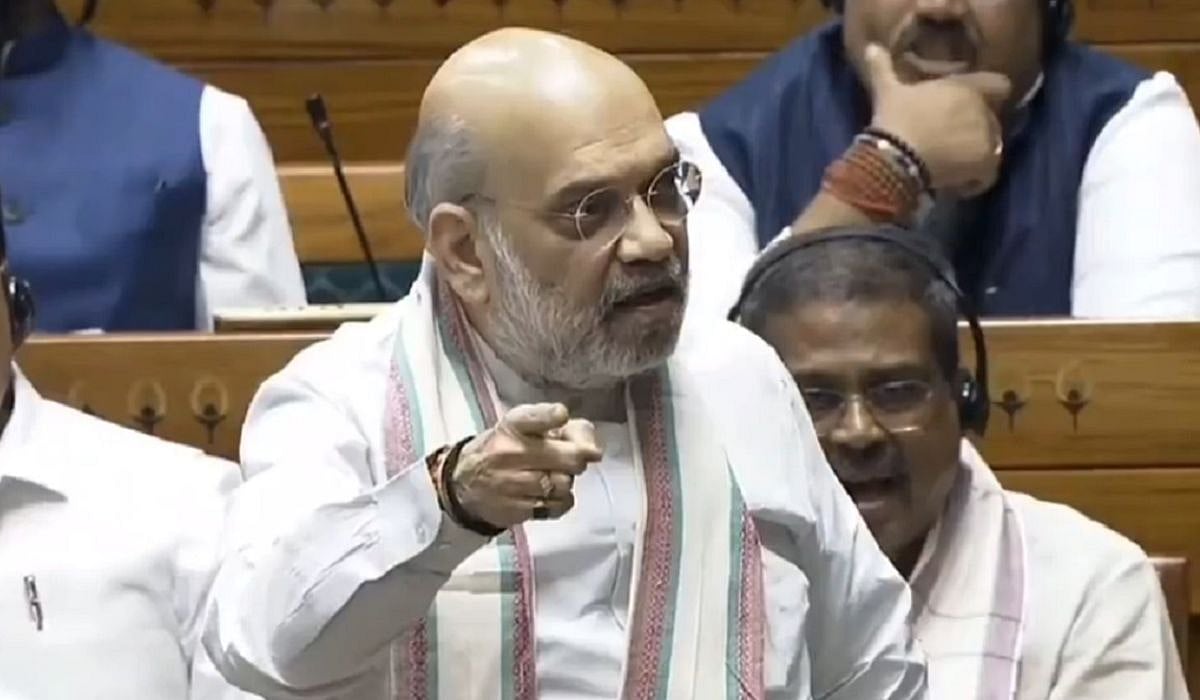 VIDEO: HM Amit Shah's Blistering Attack On Opposition Disrupting EAM Jaishakar During His Address Over Op Sindoor In Parliament