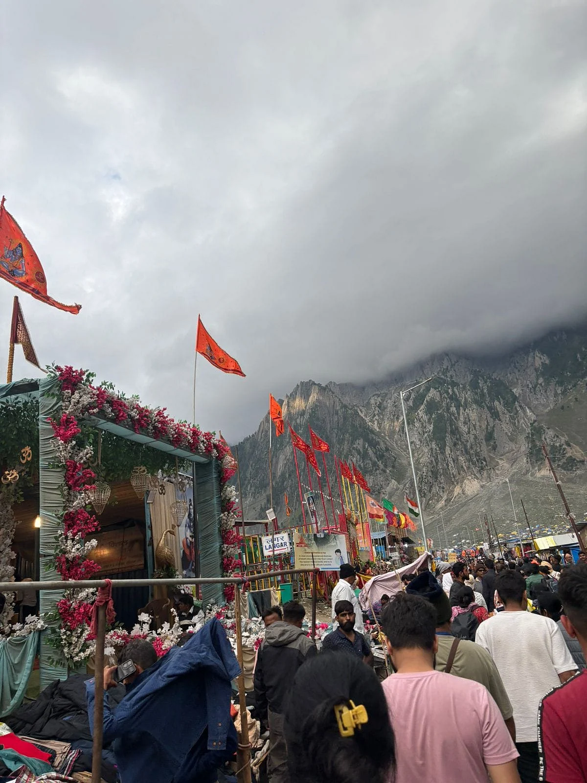 The Baltal Base Camp — the starting point of the trek to the holy Amarnath Cave