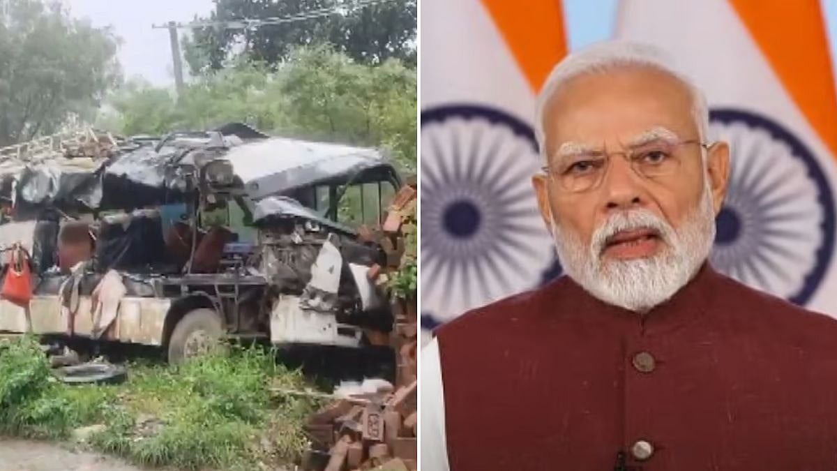 'Extremely Tragic': PM Modi Expresses Grief Over Jharkhand Road Accident That Claimed Lives Of 18 Kanwariyas | PTI & File Pic