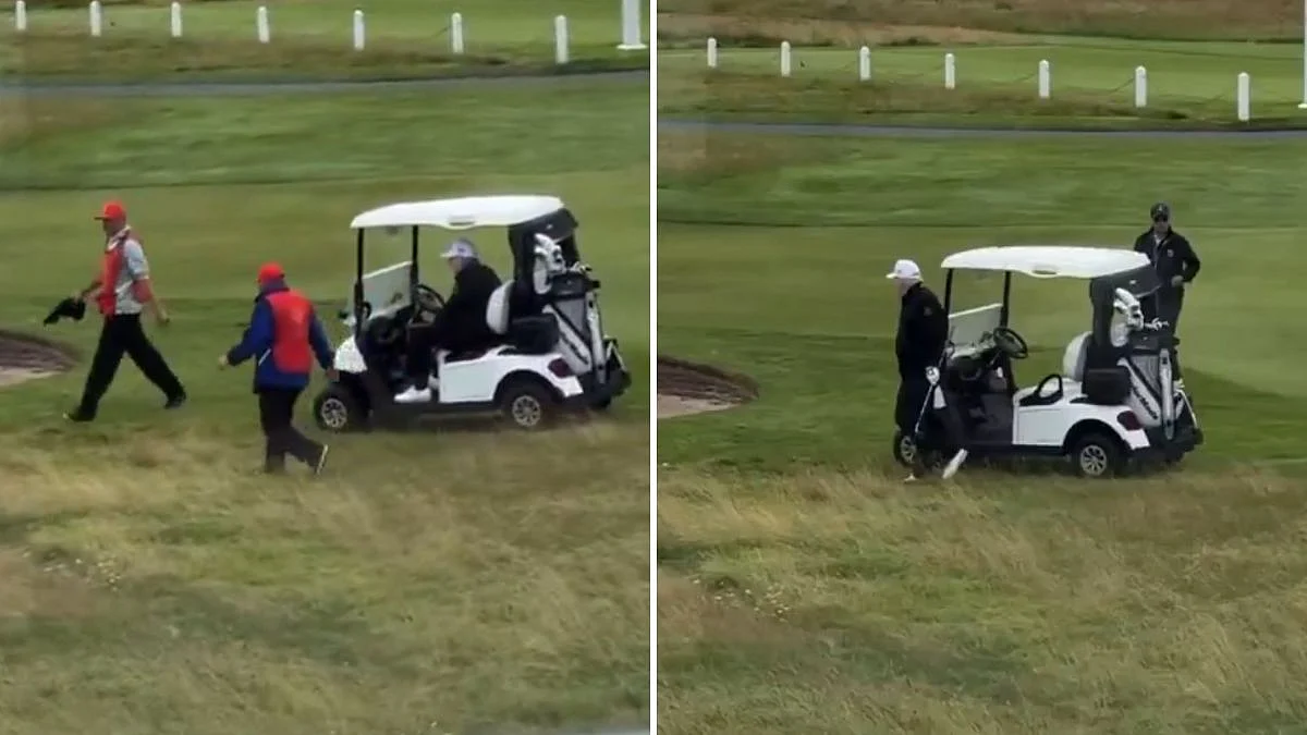 'Commander-In-Cheat': Viral Video Sparks Accusations Of Golf Cheating By US President Donald Trump