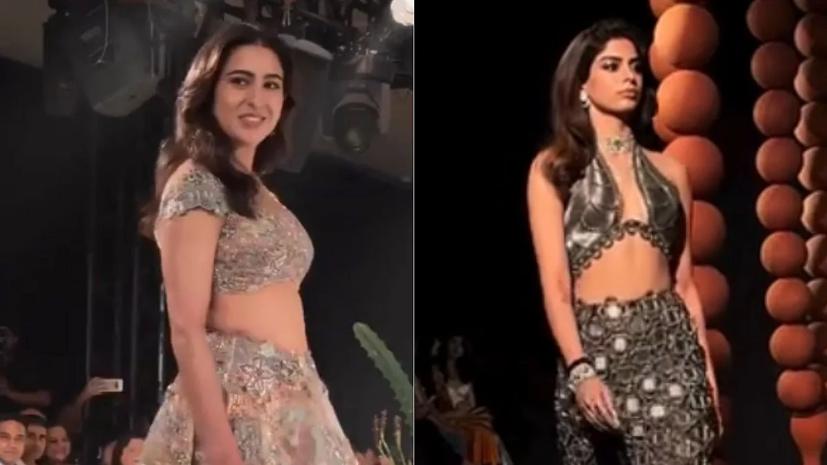 'Horrible, Zombie Walk': Sara Ali Khan, Khushi Kapoor Brutally Trolled For 'Uninterested' Ramp Walk At India Couture Week (VIDEOS) 
