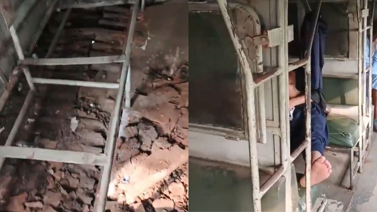 Pakistan: Video Shows Passengers Travelling Dangerously In Train Bogie Completely In Shambles