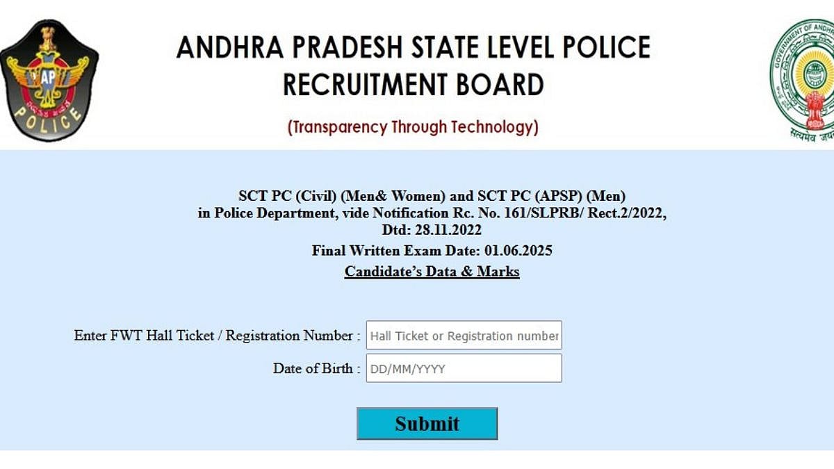 AP Police Constable Result 2025 Declared At slprb.ap.gov.in; Get Direct Link Here