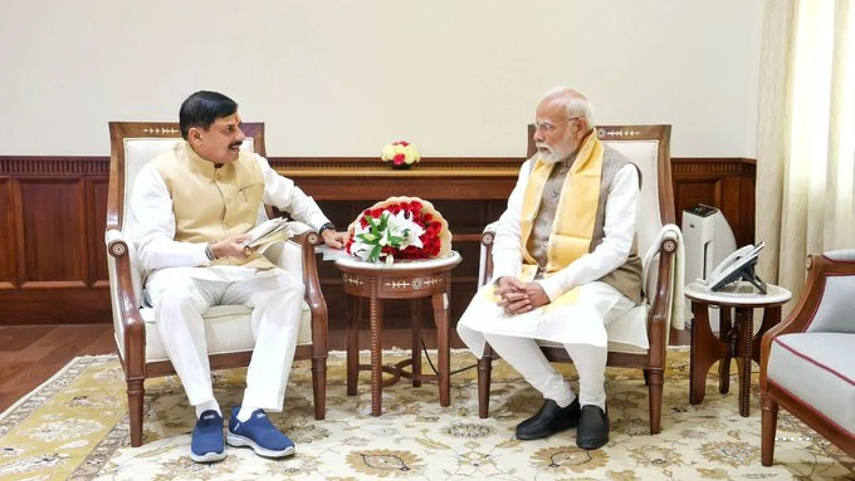 Madhya Pradesh CM Mohan Yadav Meets PM Modi, Union HM Amit Shah In Delhi