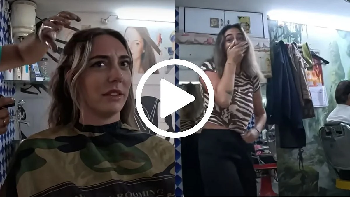 Viral Video: Foreign Lady Vlogger Enters Indian Local Salon In Udaipur, Reacts Hilariously To 'Unique Desi Massage' 