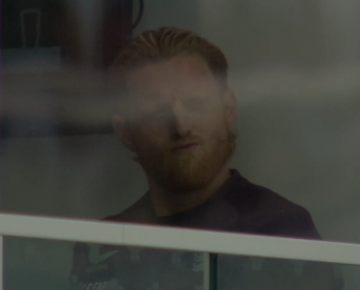 Ben Stokes' reaction to Harry Brook's sweep shot