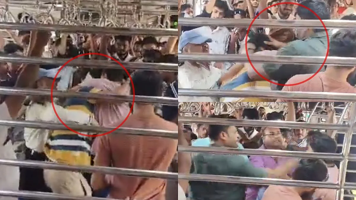 'Baaikovar Ka Jatoy?': Wrestling, Punching, Slaps—Fight Breaks Out Between Men In Virar-Dahanu...