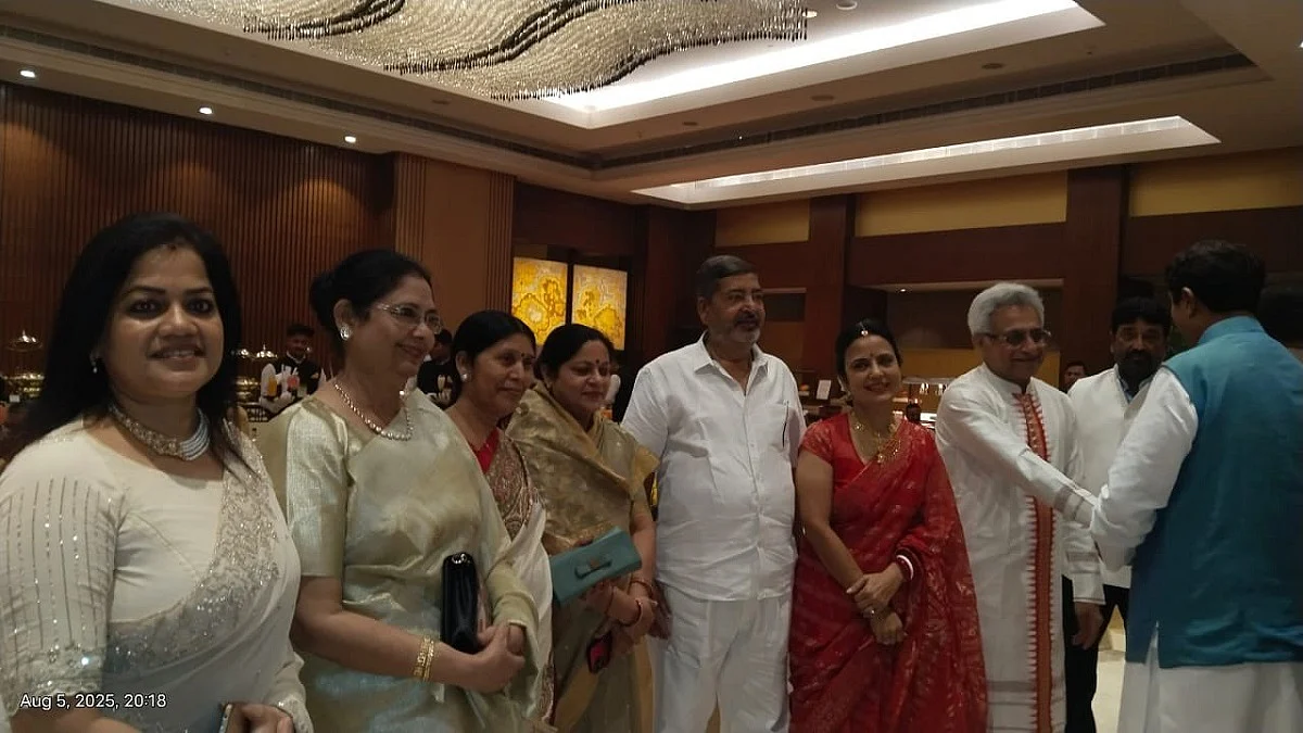 TMC MP Mahua Moitra And Former MP Pinaki Misra Host Wedding Reception At Hotel Lalit In Delhi; See...