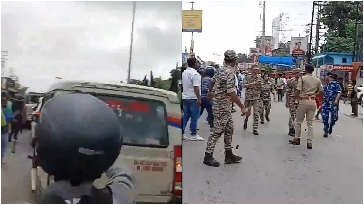 BJP Leader Suvendu Adhikari's Convoy Attacked In West Bengal's Cooch Behar By Alleged TMC Supporters; Video