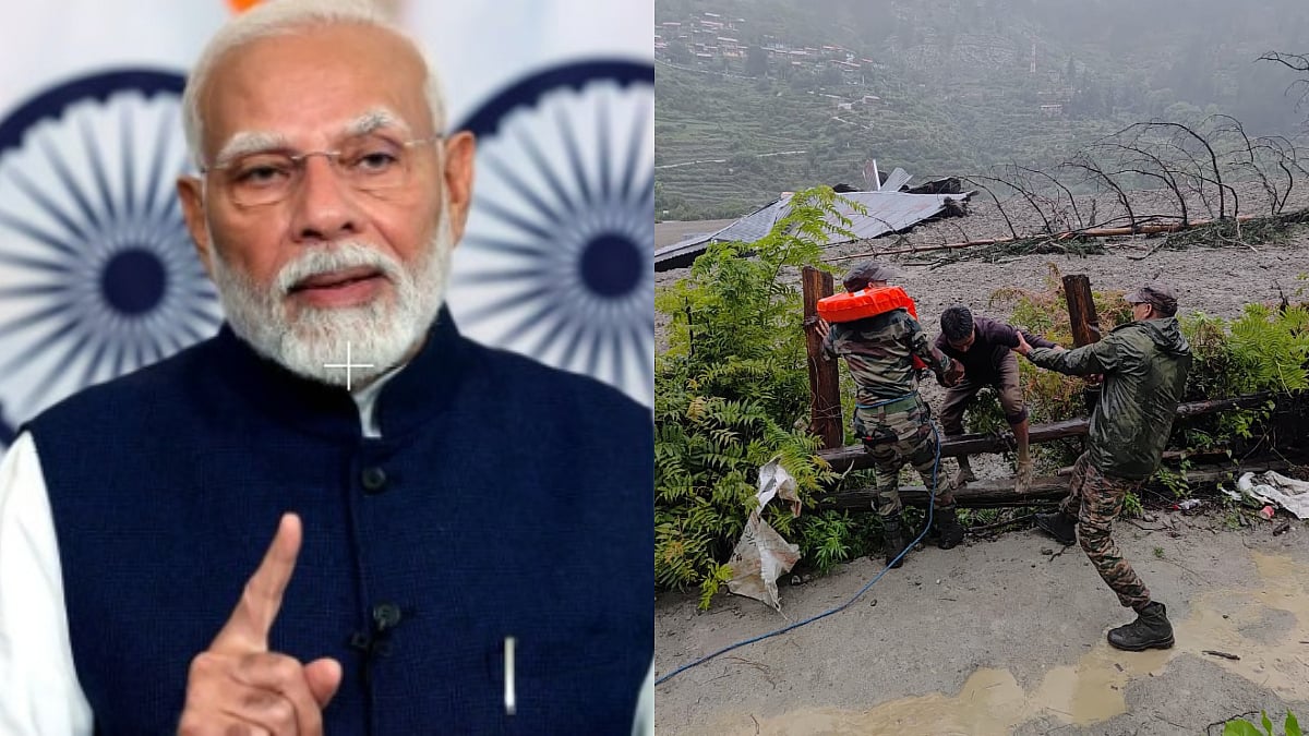 PM Modi Expresses Condolences As 4 Dead, Over 50 Missing After Cloudburst & Landslide In Dharali | X