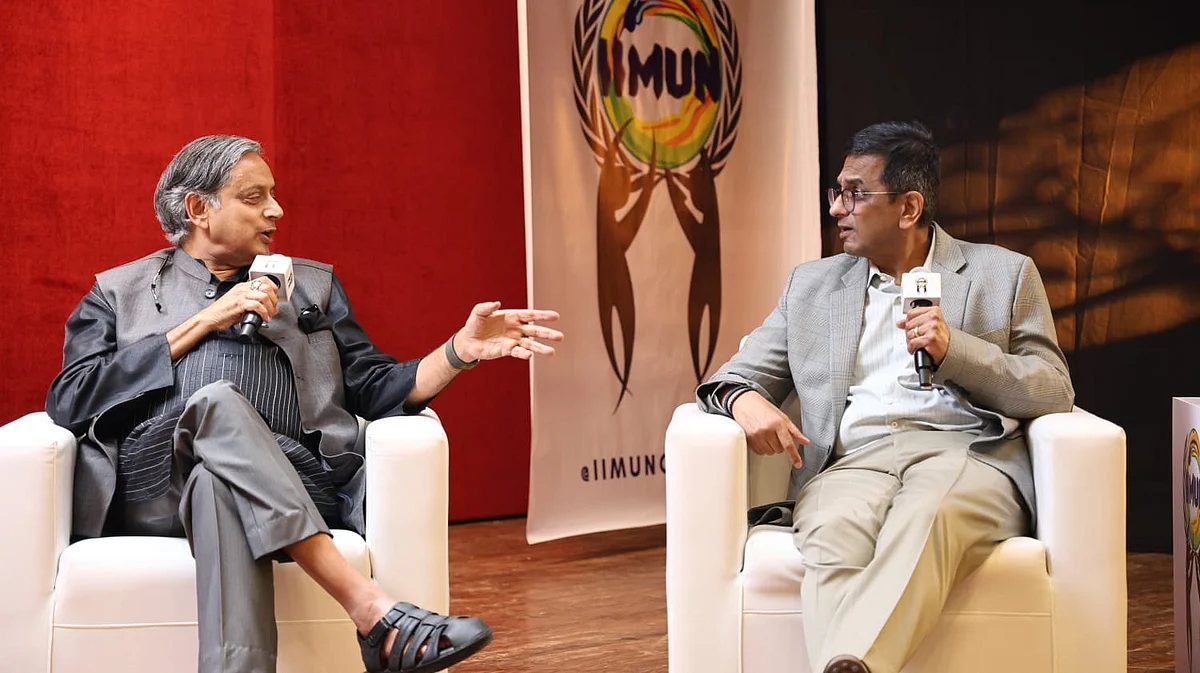 Chief Justice DY Chandrachud Unveils Dr. Shashi Tharoor’s Book ‘Our Living...