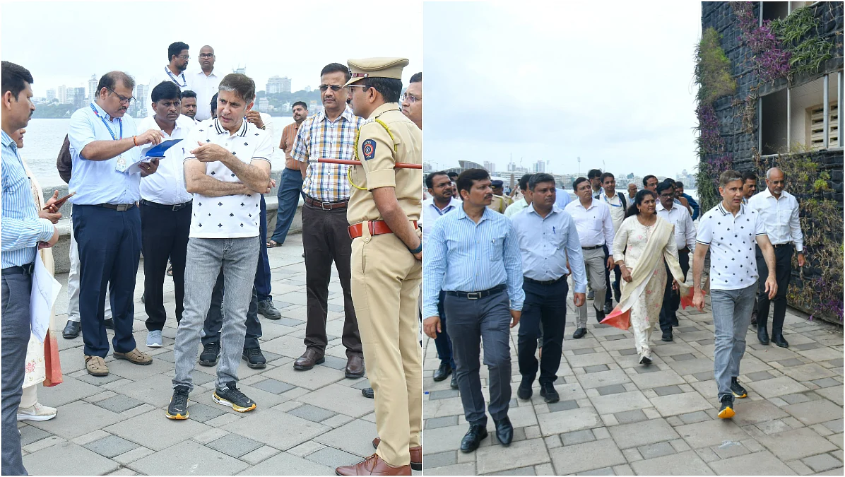 Mumbai News: BMC Chief Bhushan Gagrani Visits Marine Drive, Orders Beautification And Accessibility...
