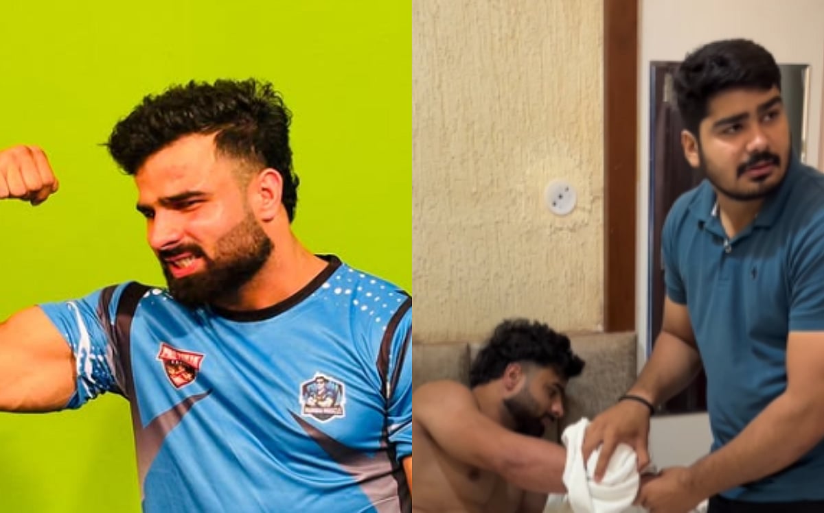 'My Hand Is Very Inflamed': Jogendra Yadav Seen Undergoing Treatment After Helping Mumbai Muscle Dominate Day 1 Of Pro Panja League Season 2; Video