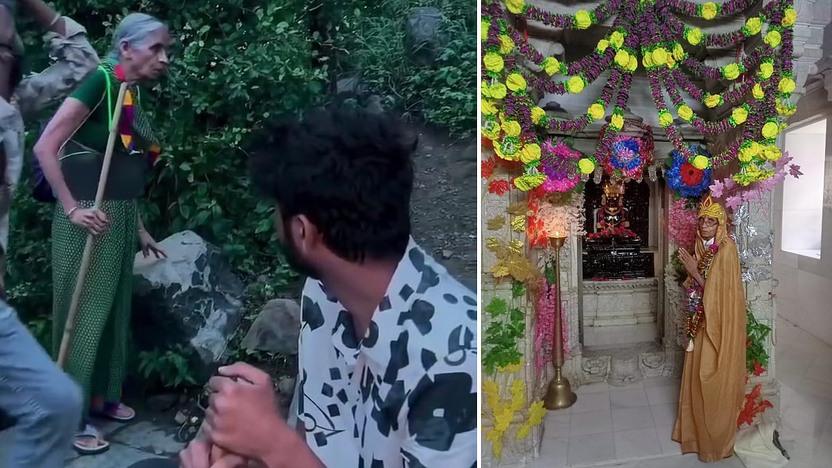 MP: 80-Year-Old Woman Climbs 10k Stairs Of Gujrat's Girnar Jain Tirth, Video Goes Viral | FP Photo