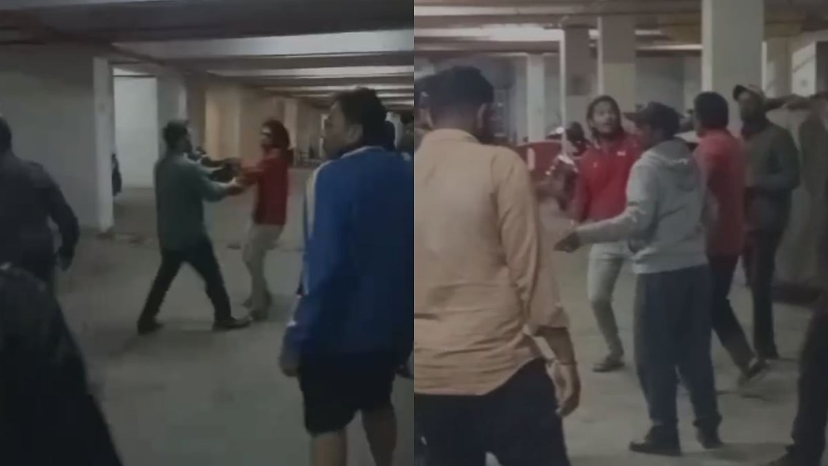Pune VIDEO: Violence Breaks Out At Ganga Florentina Society In Mohammadwadi After Blinkit Delivery Boy's Argument With Security Guard 