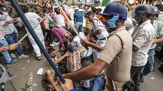 Victim’s Parents Injured In Kolkata Police Clash During Protest Rally | PTI Image 