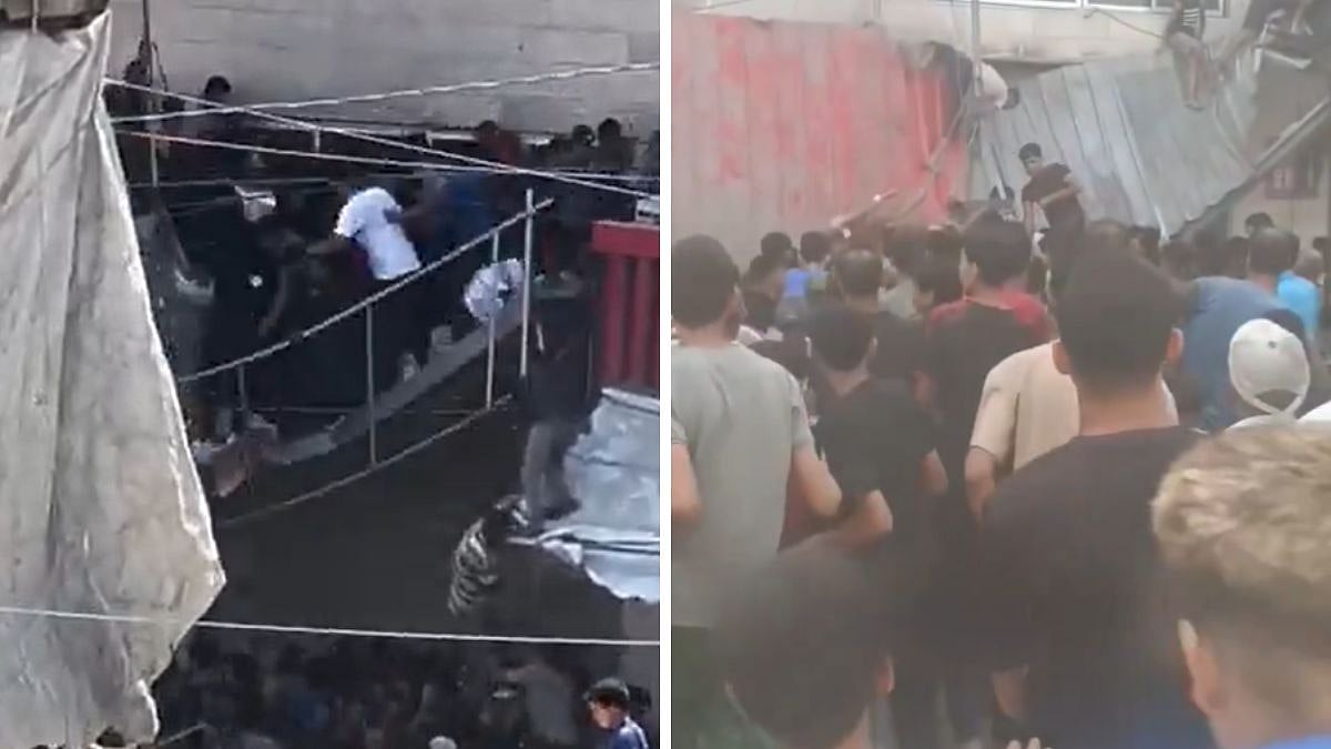 Gaza Horror: 6 Injured, Mostly Children, As Crowded Balcony Collapses During Aid Airdrop; Chilling Video Surfaces |