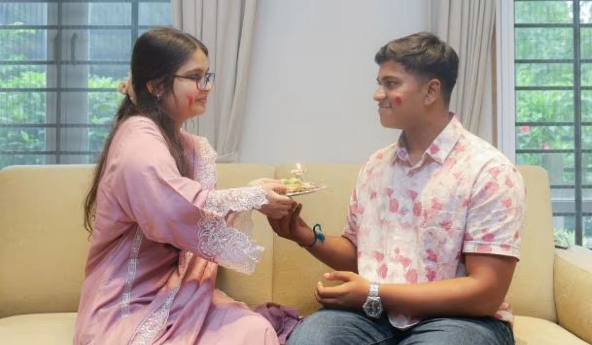 Anamta Ahmad & Shivam Mistry celebrate Raksha Bandhan | X/@profpaVarghese