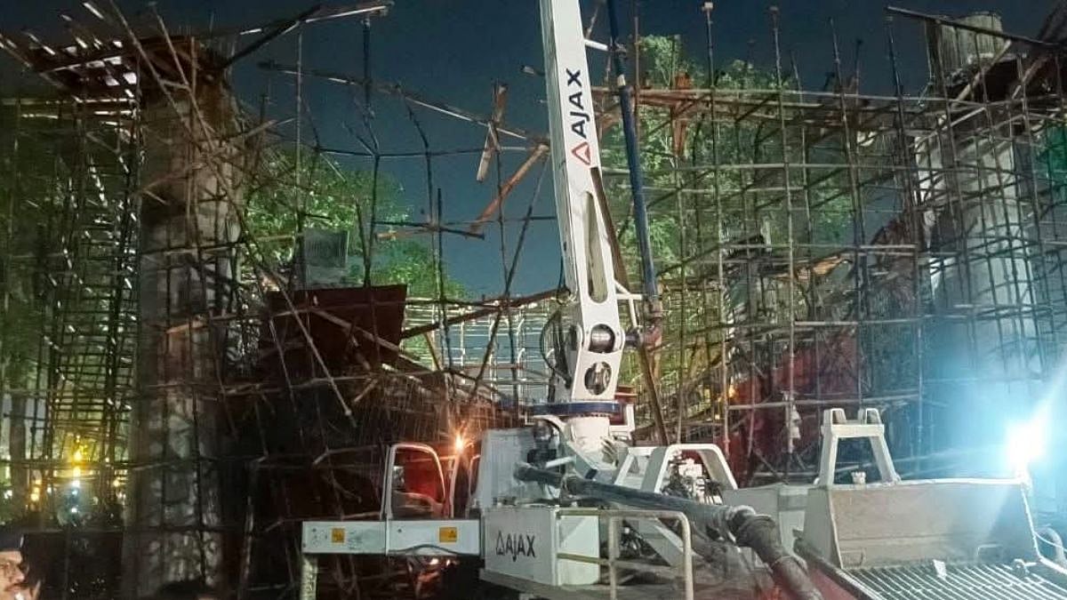 Nagpur: 15–16 Workers Injured As Under-Construction Gate Collapses At Koradi Mahalaxmi Jagdamba Mandir; Video