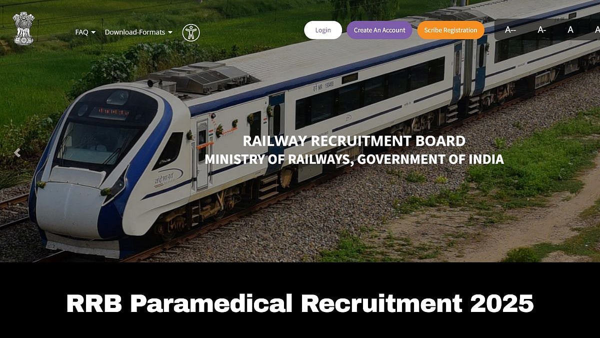 RRB Paramedical Recruitment 2025 | rrbcdg.gov.in 