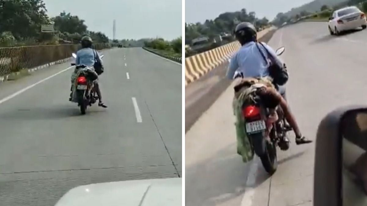 Nagpur Man Carries Wife’s Body On Motorcycle On Jabalpur National Highway After Fatal Accident, Claims No One Helped; Tragic Video Surfaces