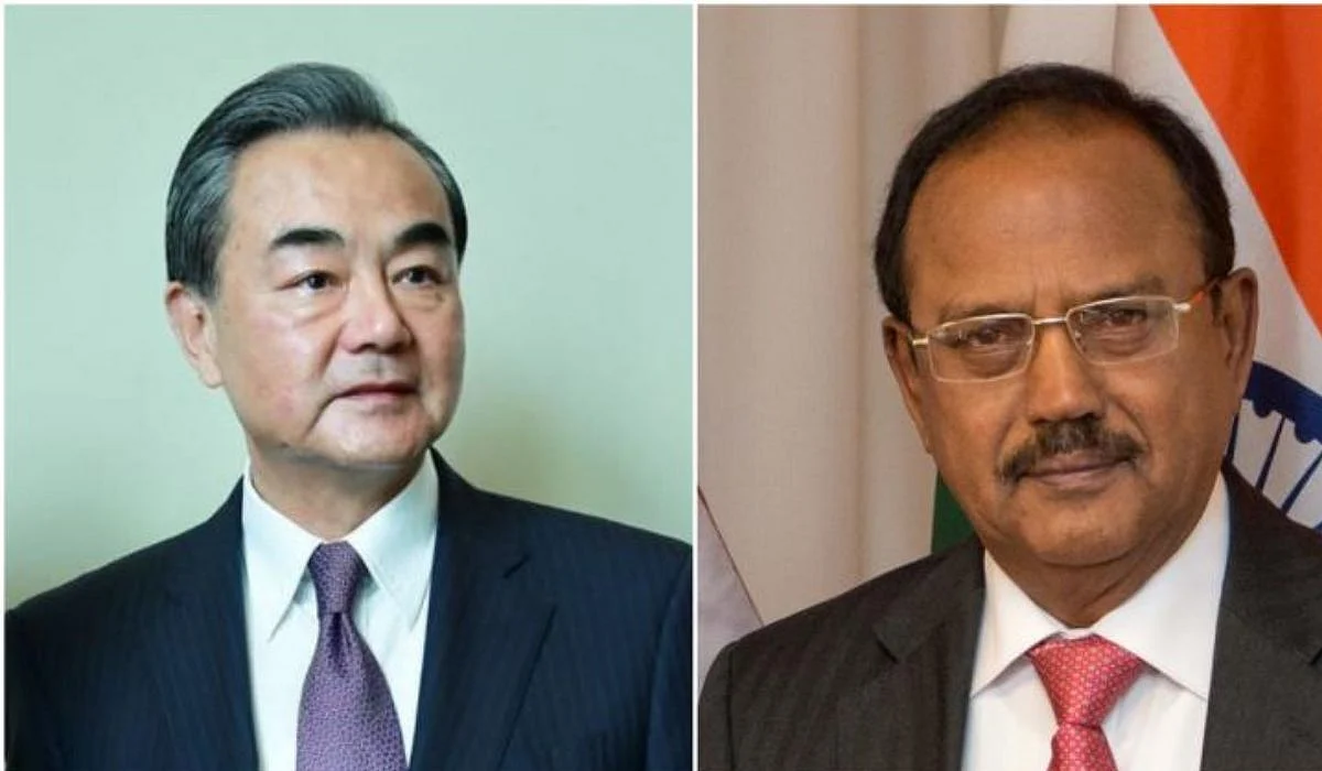 Left: China's Foreign Minister Wang Yi
Right: NSA Ajit Doval | X/@Sputnik_India