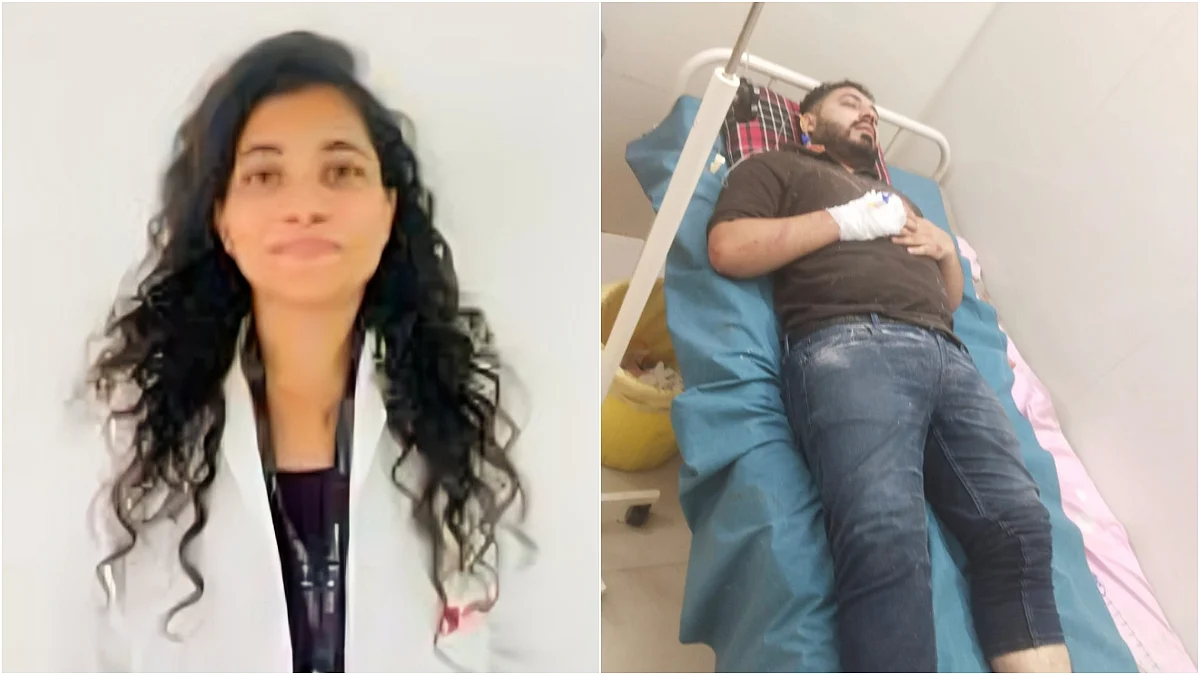 Deceased Dr. Priyanka Bhaskar Aher and injured Dr. Vishal Ramesh Bade